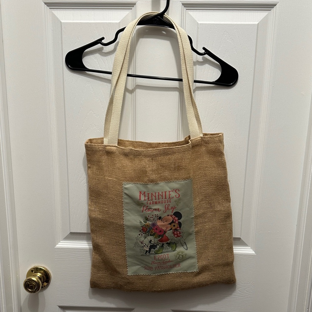 Minnie Mouse Tan Tote Bag Passholder